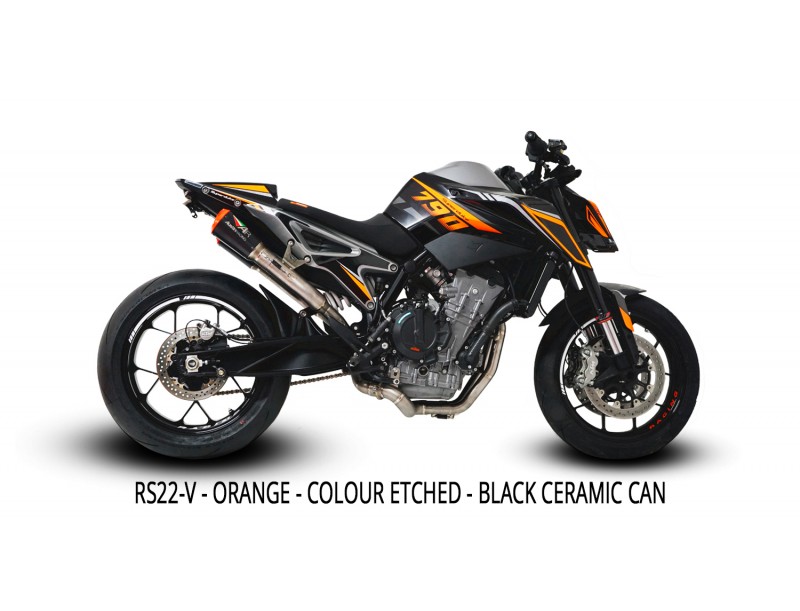 KTM DUKE 790 RS22 UNDERSEAT DE-CAT EXHAUST SYSTEMS