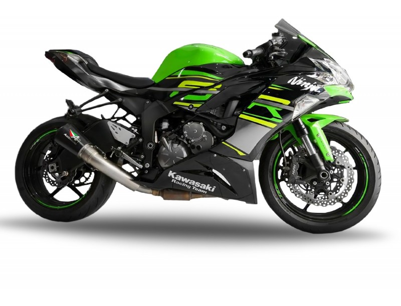 KAWASAKI 2009 - 2026 ZX636/ZX6R GP1/GP2 DE-CAT RACE EXHAUST SYSTEM