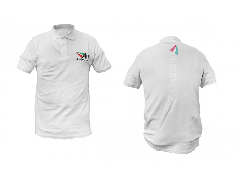 Austin Racing White Polo Shirt