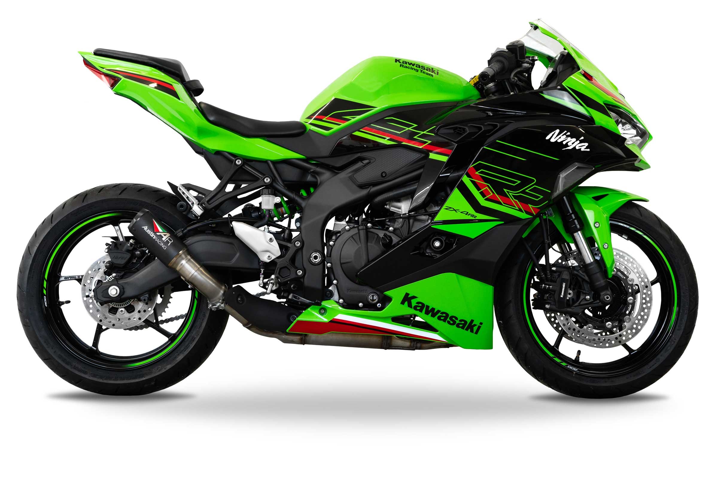 zx4r Austin RACING スリップオンマフラー 2023 - 2027 KAWASAKI ZX4R/RR SLIP-ON dB COMPLIANT & RACE EXHAUST