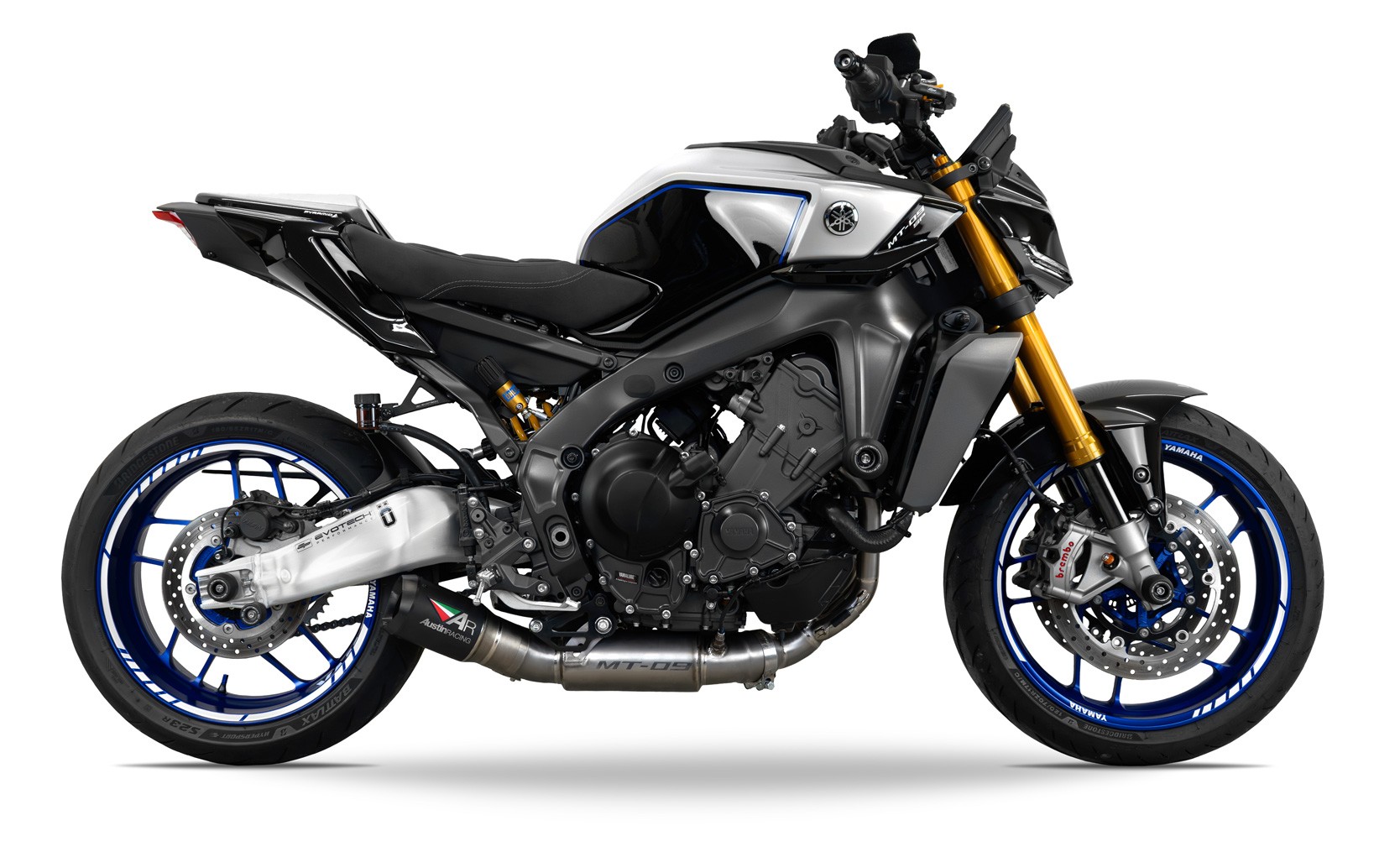 Austin Racing GP3 Full Exhaust System for 2021-2025 Yamaha MT-09