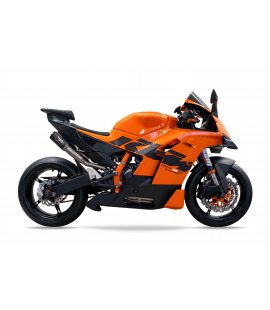 2026 KTM 990 RCR RS22 DUAL UNDERSEAT BOX DELETE  TITANIUM EXHAUST SYSTEM