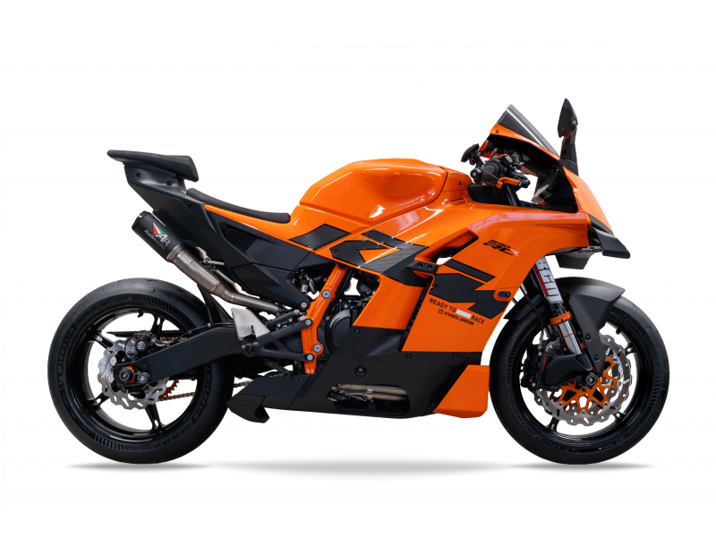 2026 KTM 990 RCR RS22 DUAL UNDERSEAT BOX DELETE  TITANIUM EXHAUST SYSTEM