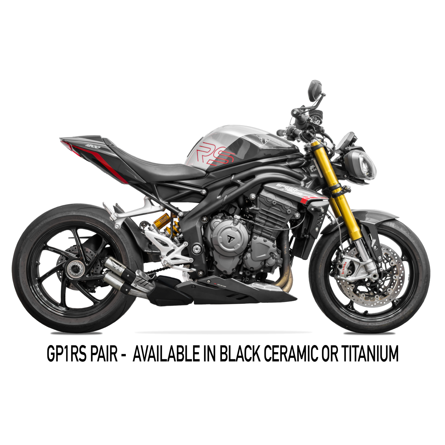 スピードトリプル　AustinRacing　SpeedTripleRS 2021 - 2025 1200 SPEED TRIPLE DB COMPLIANT SLIP-ON EXHAUST SYSTEM