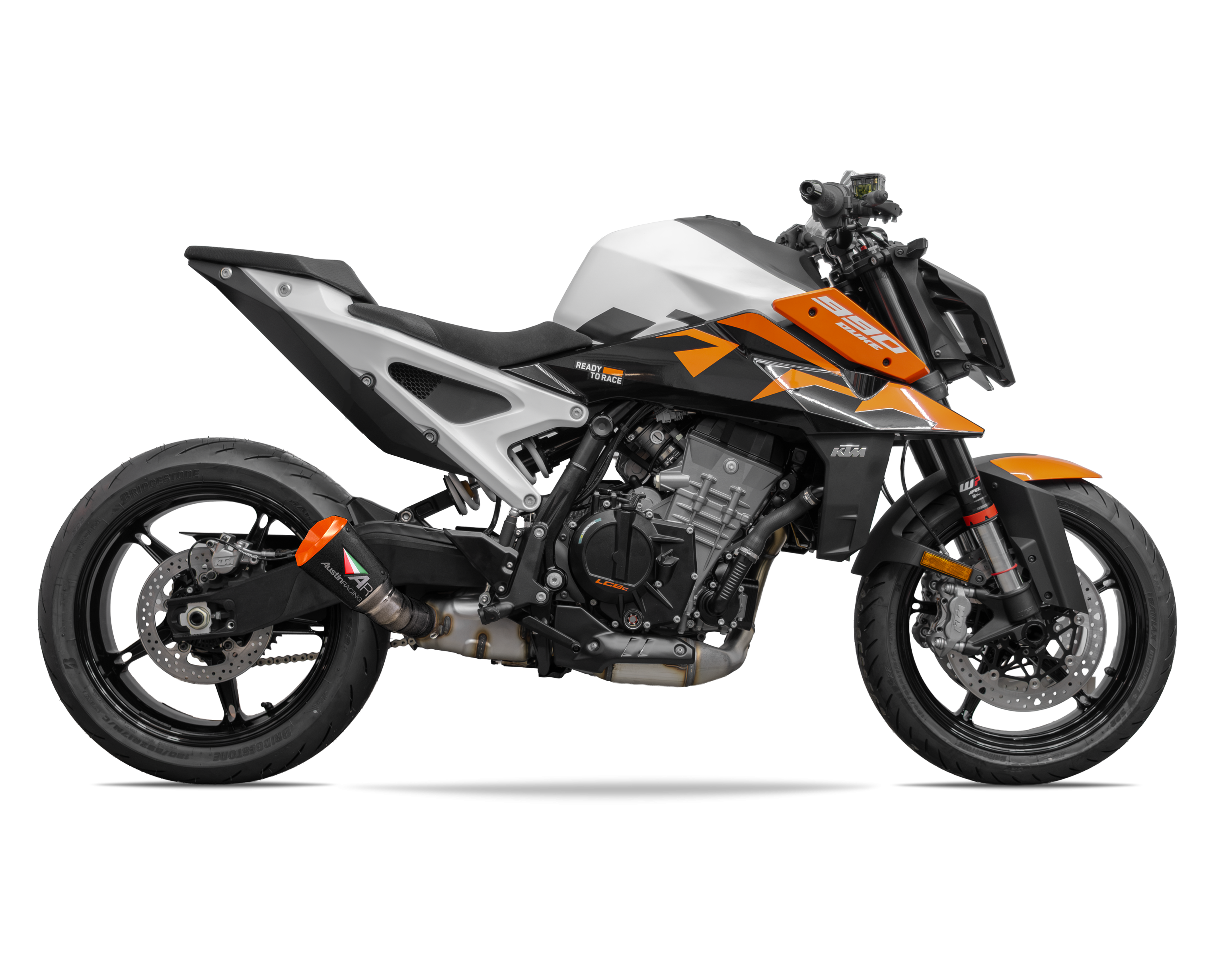 Austin Racing V3 Mini 990DUKE用マフラー 2023 - 2026 KTM DUKE 990 SLIP-ON dB COMPLIANT & RACE EXHAUST