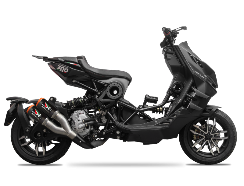 Italjet Dragster 300 Titanium Shotgun Slip-on
